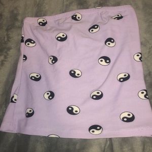 Yin & yang crop top lavender